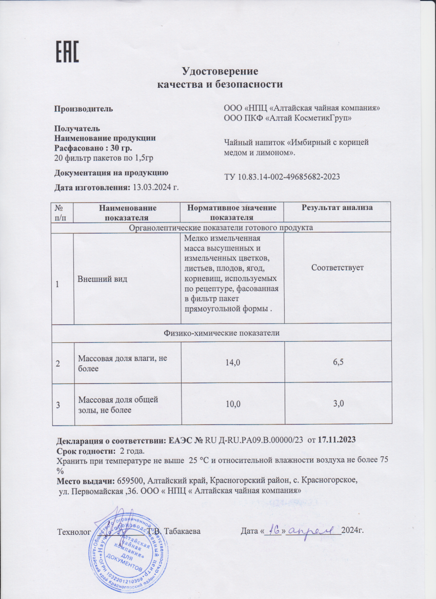 Паспорт №032024